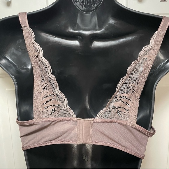 Paramour by Felina 42DDD Peridot Contour Underwire Bra 225073 Mink Lace & Mesh - Picture 6 of 14
